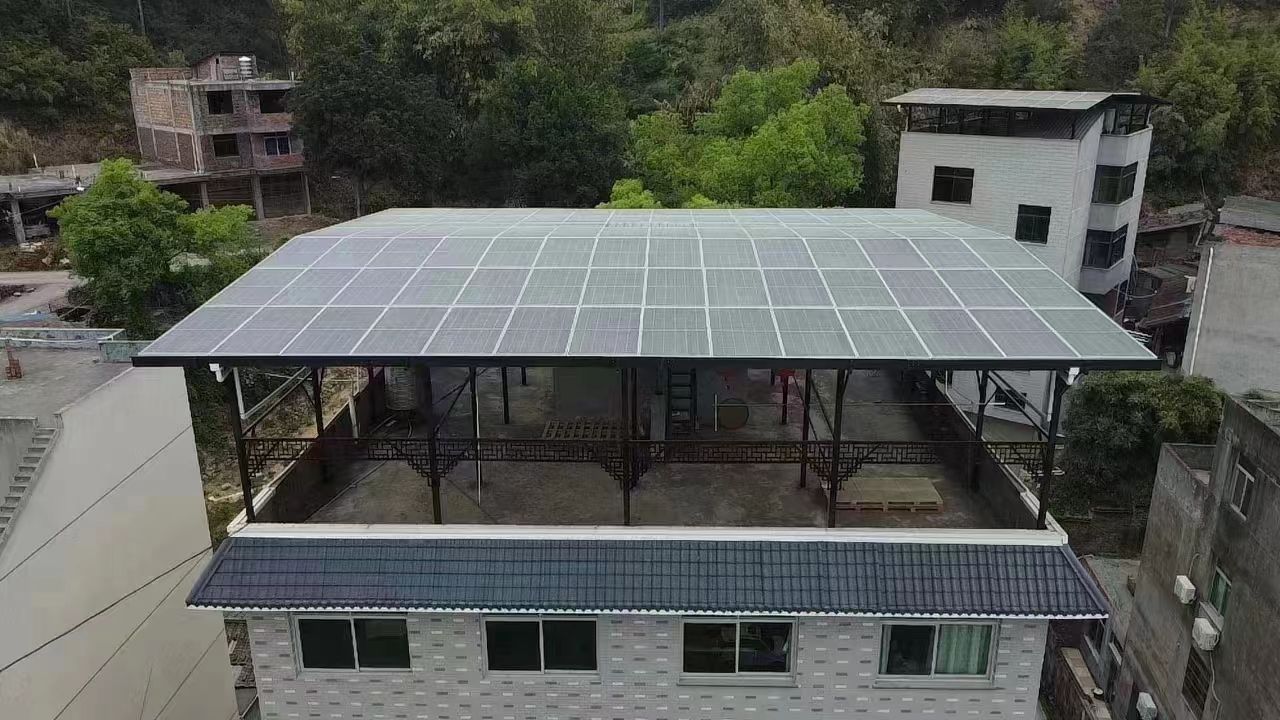 武穴15kw+10kwh自建别墅家庭光伏储能系统